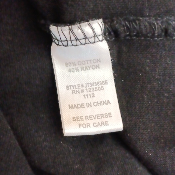 SOLD Black Monarch Butterfly 🦋 Crop Top Sz L - Picture 5 of 6